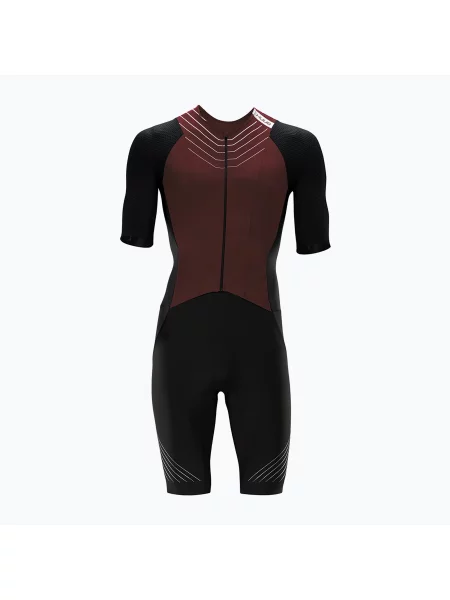 Pánský cyklistický oblek HUUB Pinnacle Tri Suit clay černý