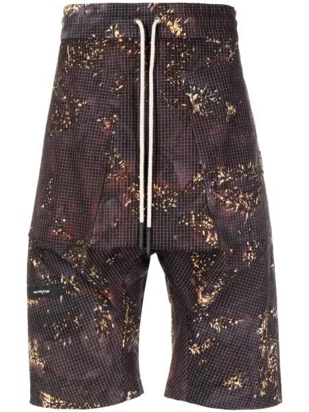 Шорти Iso.poetism с принт с абстрактен десен виолетово