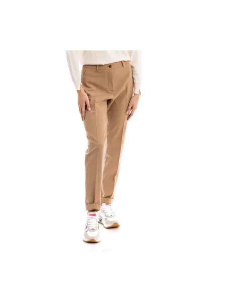 Spodnie Seventy brązowe
