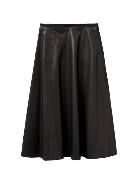Fustă midi Benetton cu talie înaltă negru