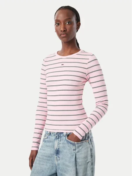 Tommy Jeans Palaidinė Essential Šviesiai rožinė