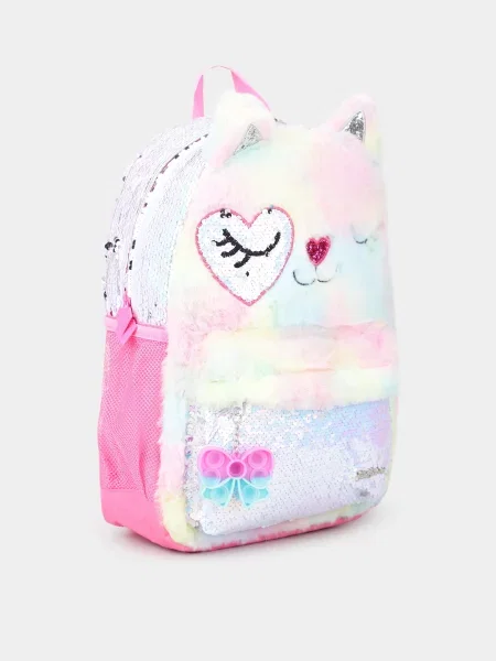 Skechers FUR CAT BACKPACK Повсякденний рюкзак Дитяче Штучна шкіра рожевий