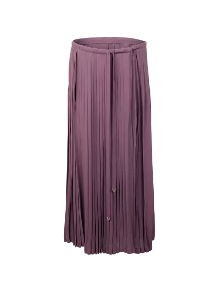 Pantaloni Valentino Garavani cu legături violet