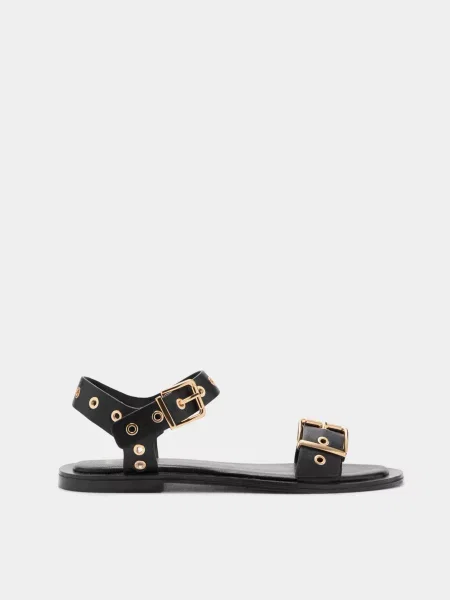 Сандалії MANGO поліуретан чорний