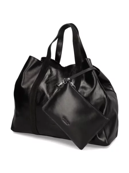 Pat Calvin hladká kůže kabelka Shopper černá