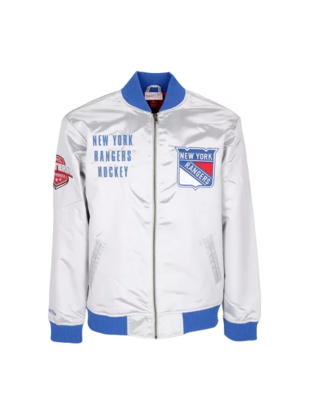 Kurtka bomber Mitchell & Ness szary