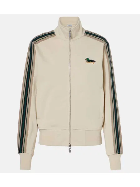 Geacă Burberry din jerseu bej