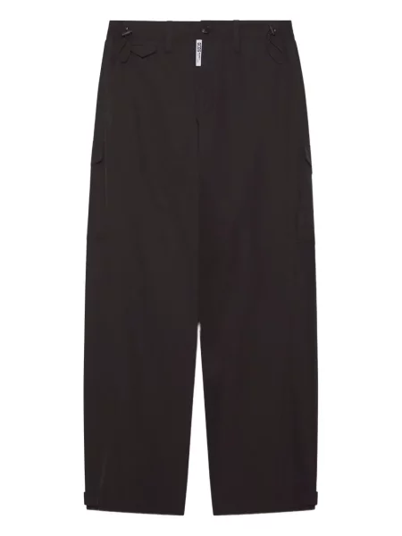 Poplínové kalhoty Gcds černé