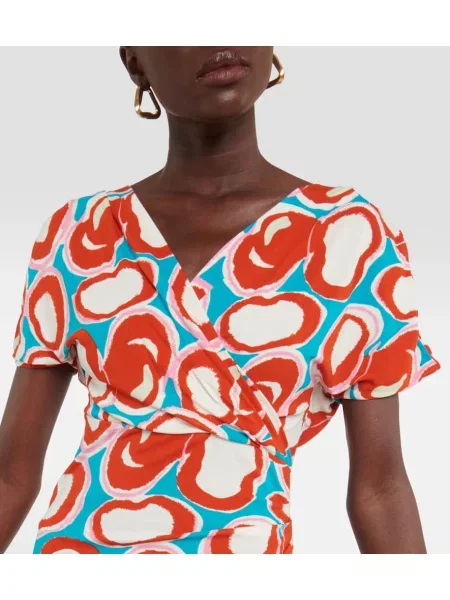 Jersey midi obleka Diane Von Furstenberg s potiskom