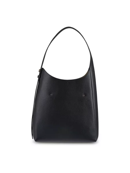 Tory Burch torebka skórzana Romy Hobo czarny