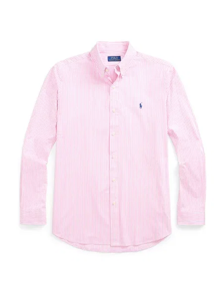 Polo Ralph Lauren Poslovna srajca mornarska / svetlo roza bela