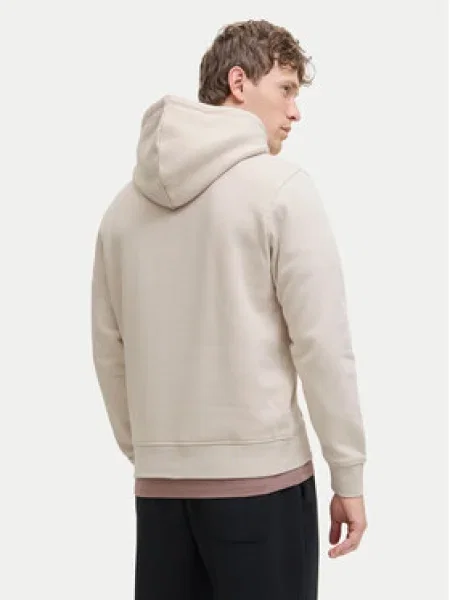 JACK & JONES Tréning póló JJESOHO greige / fekete bézs