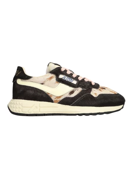 Sneakersy Autry brązowe