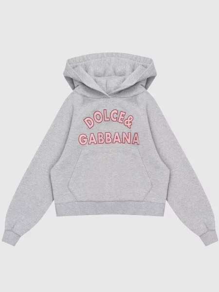 Дитяче меланжеве худі Dolce&gabbana сіре