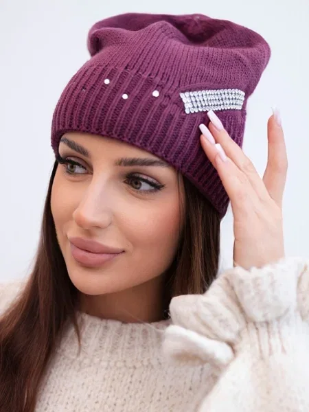 Căciulă Kesi de cristal violet