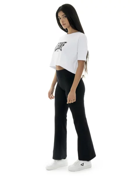 Leone Basic skrócona koszulka T-shirt biała