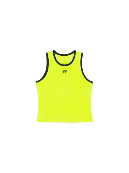 Tenisové tričko YONEX Practice In fresh lime černé
