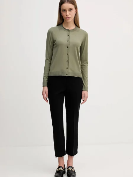 Штани Sisley пряма середня посадка чорний