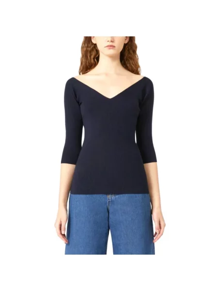 Sweter Weekend Max Mara niebieski