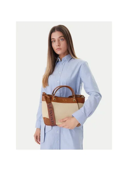 Kabelka Armani Exchange hnědá