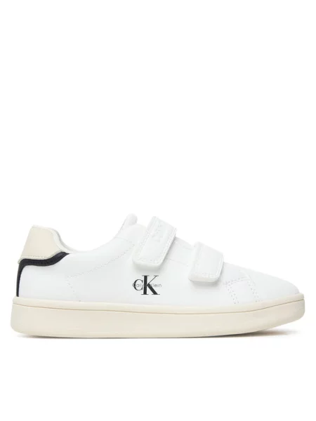 Calvin Klein Сникърси Low Cut Velcro Sneaker S бял