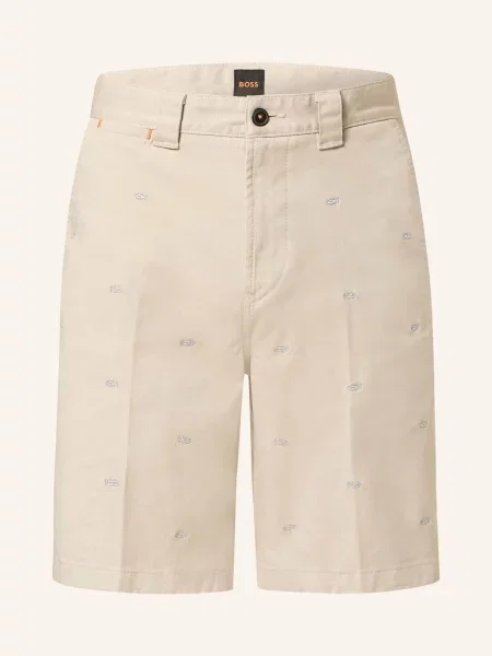 Boss Szorty Chinosy Straight Fit beige beżowe