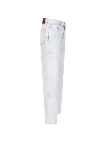 Blugi drepți Calvin Klein albastru