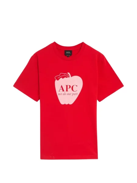 Tricou A.p.c. cu imagine roșu