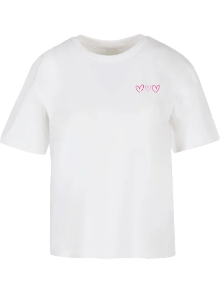 Mister Tee Tricou Always Trust Your Heart roz / roz deschis / negru alb