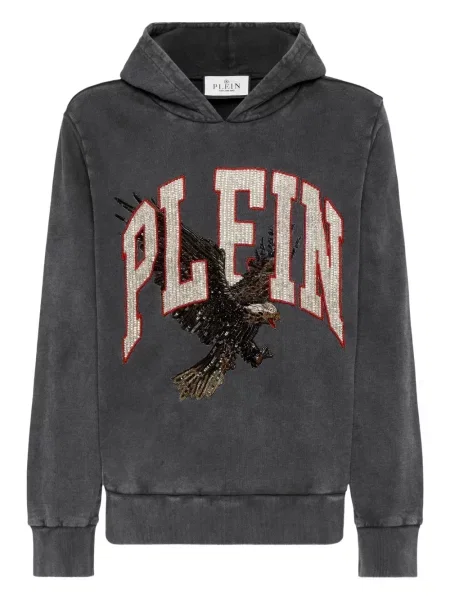 Суичър с качулка Philipp Plein черно