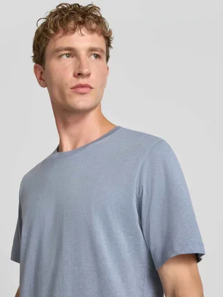 T-shirt z prążkowanym okrągłym dekoltem Jack & Jones