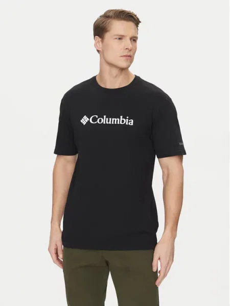 Columbia T-Shirt CSC Basic Logo Regular Fit μαύρο