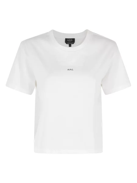 Koszulka A.p.c. z logo biała