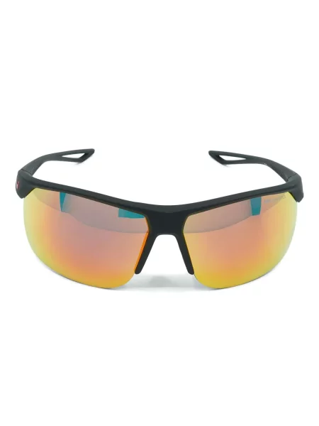 Ochelari de soare Nike cu cordon din jerseu cu imprimeu abstract gri