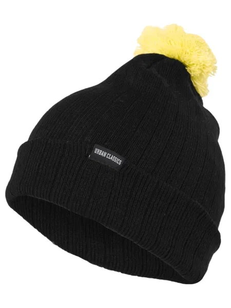 Urban Classics Căciulă galben neon negru