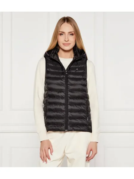 Tommy Hilfiger Szteppelt mellény GLOBAL STR | fekete