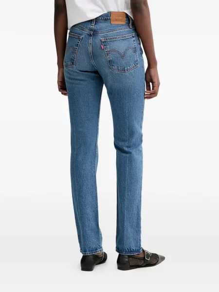 Blugi drepți Levi's® evazate verde