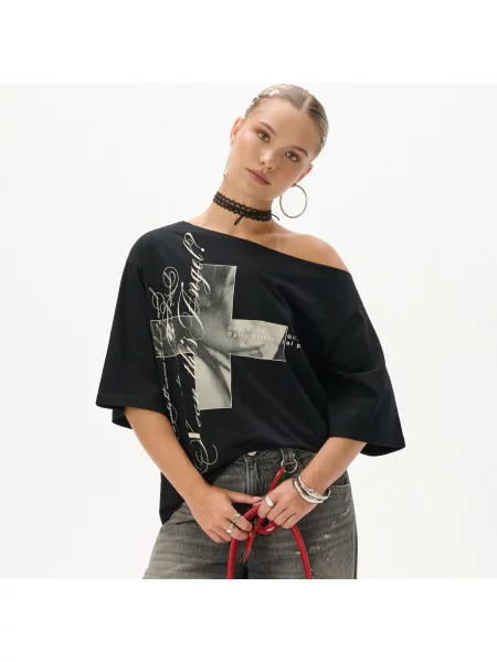Футболка Cropp черная