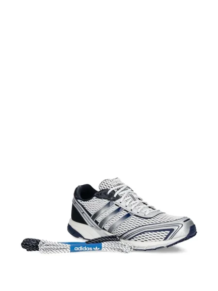 Ριγέ μισό φερμουάρ sneakers Adidas EQT σουέντ μαύρο