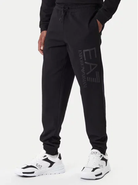Teplákové kalhoty Emporio Armani černé