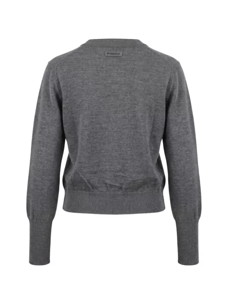 Cardigan Pinko fără mâneci gri