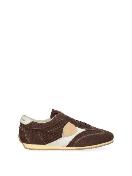 Sneakersy Philippe Model skórzane brązowe