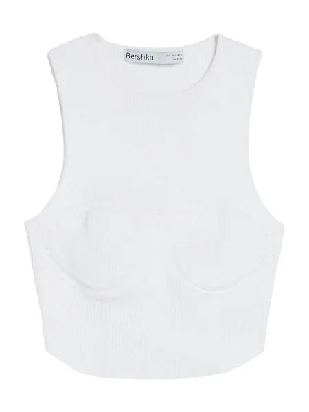 Bershka Stick felső piszkosfehér