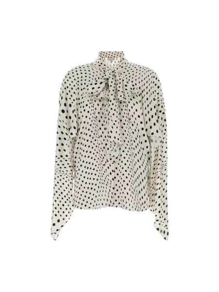 Koszula Stella Mccartney w grochy biała