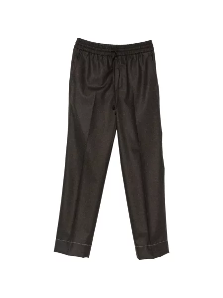 Pantaloni Brioni cu cordon maro