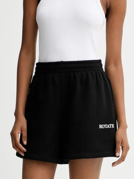 Къс панталон Rotate High Waist черно