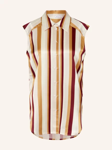 Mrs & Hugs Bluzka Bez Rękawów Z Satyny beige beżowa