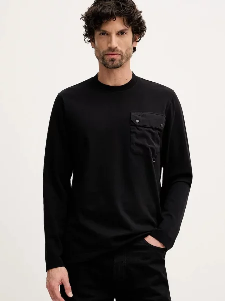 Tricou mânecă lungă Barbour negru