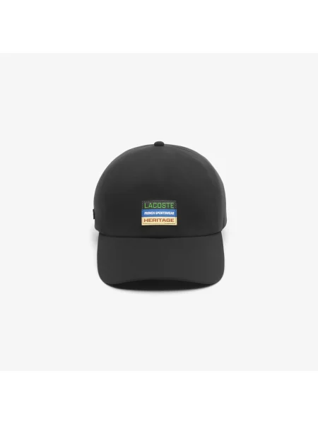 Lacoste Czapka Z Daszkiem Unisex Z Nadrukiem czarna