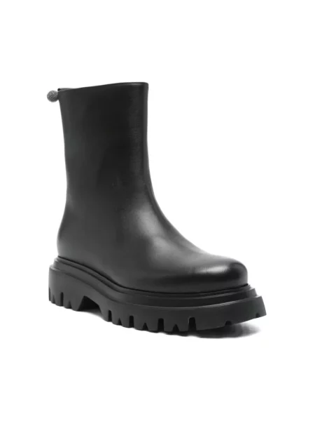 Buty do kostki Fabiana Filippi skórzane czarne